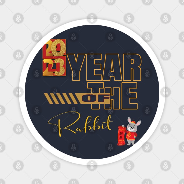 2023 Year of the Rabbit Magnet by TeeText